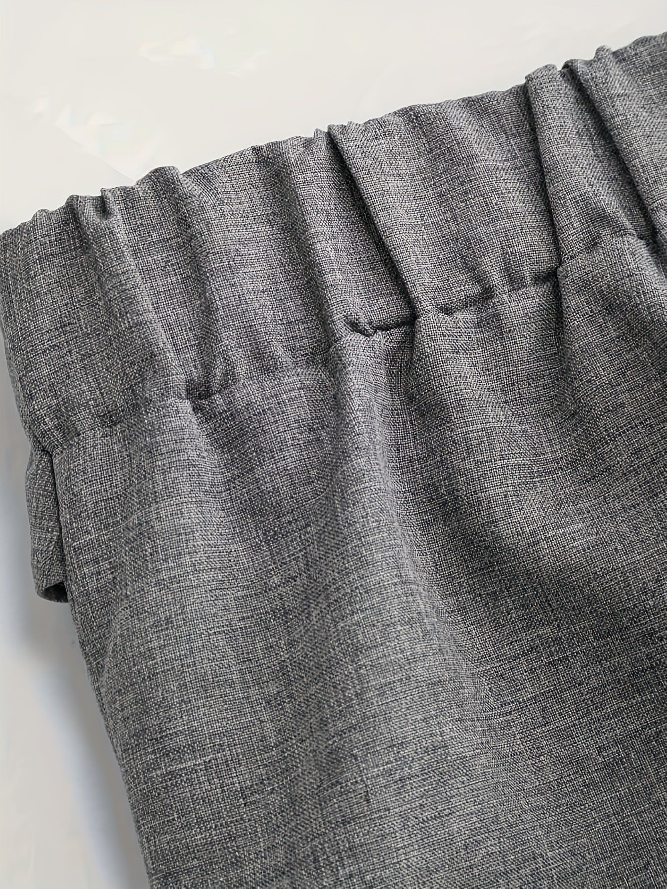 Chic And Sophisticated Grey Wide-leg Trousers With A Wrap-waist Design.
